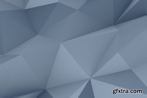 Realistic Slate Gray Polygon Backgrounds