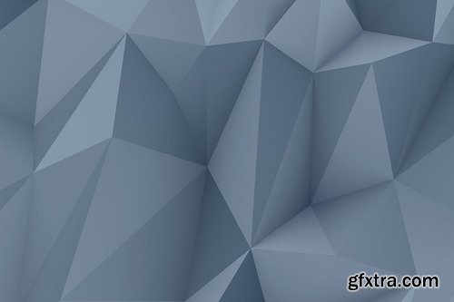 Realistic Slate Gray Polygon Backgrounds