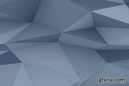 Realistic Slate Gray Polygon Backgrounds