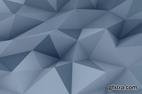 Realistic Slate Gray Polygon Backgrounds