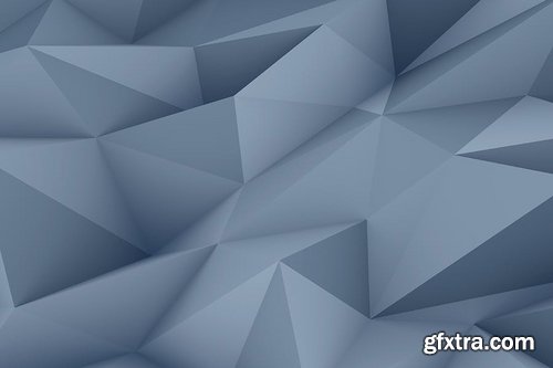 Realistic Slate Gray Polygon Backgrounds