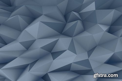 Realistic Slate Gray Polygon Backgrounds