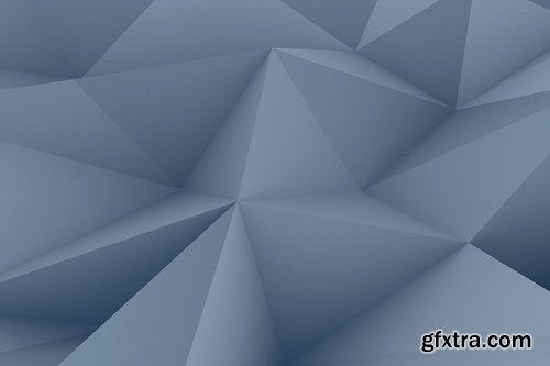 Realistic Slate Gray Polygon Backgrounds