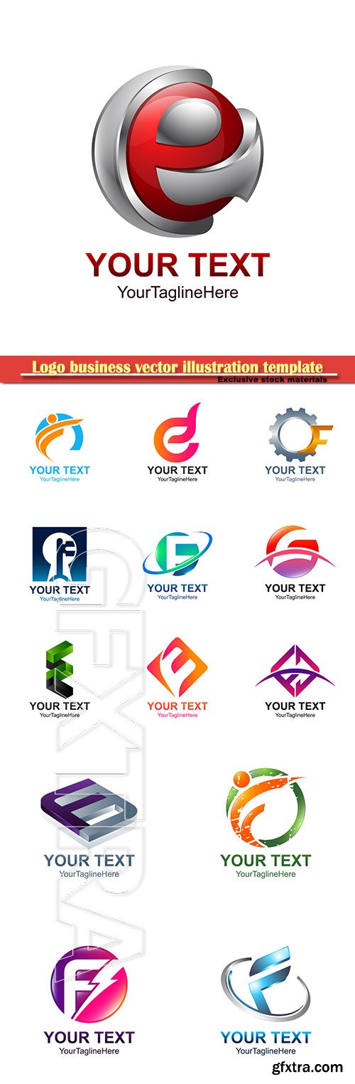 Logo business vector illustration template # 94