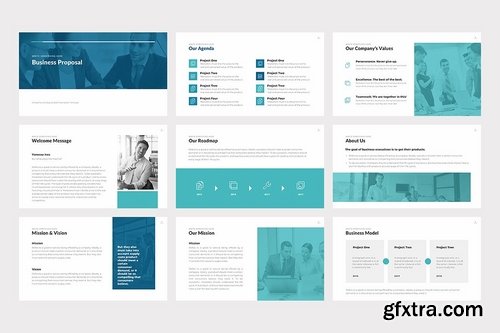 CM - Business PowerPoint Template 2377022