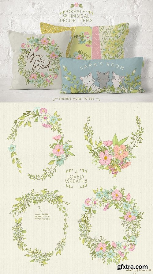 CM - Spring cute kittens graphics bundle 2374623