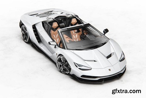 Lamborghini Centenario roadster 2017 VR / AR / low-poly 3D model