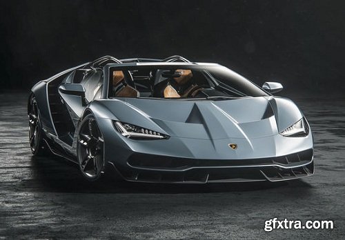 Lamborghini Centenario roadster 2017 VR / AR / low-poly 3D model