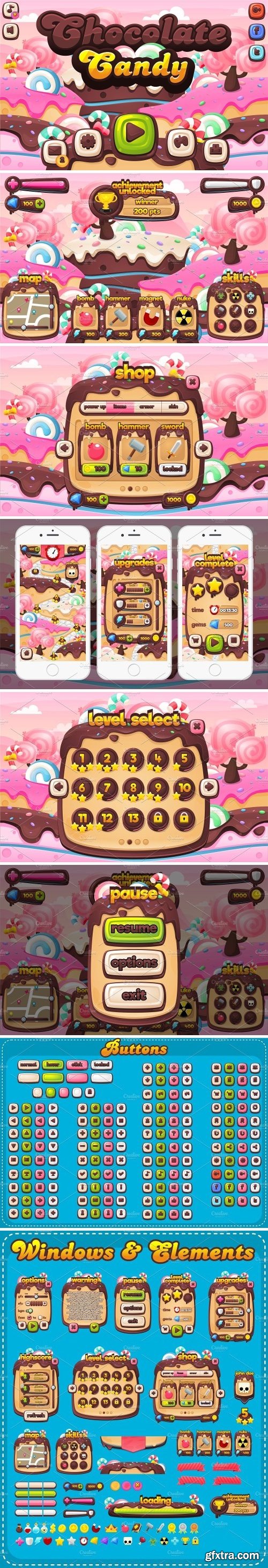 CM - Chocolate Candy - Game GUI 2080042