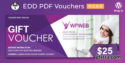 CodeCanyon - Easy Digital Downloads v2.0.5 - PDF Vouchers - 20707558