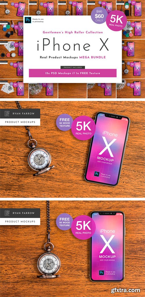 CM - iPhone X Mockup MEGA BUNDLE 2371074