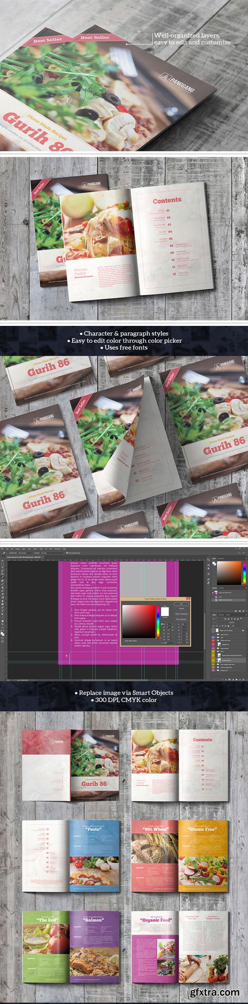 Gurih Cookbook PSD Template