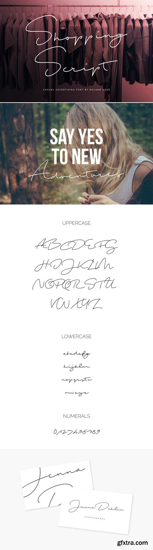 Shopping Handwritten Script Font