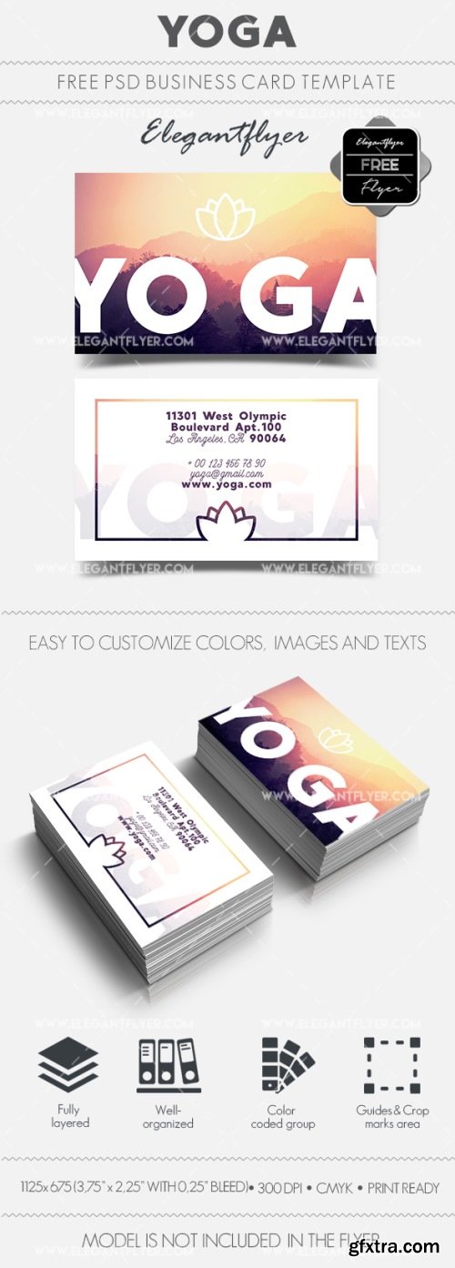 Yoga – Business Card Templates PSD