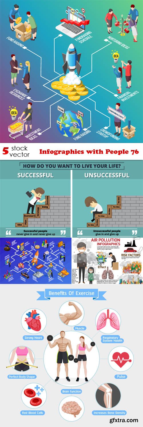 Vectors - Infographics with People 76