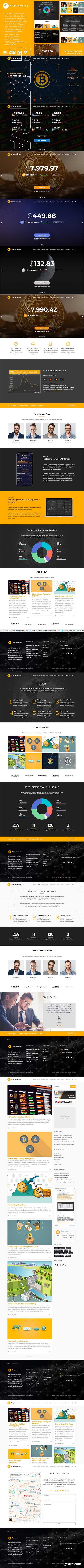 CreativeMarket - Cryptocurrency WordPress Theme 2405047