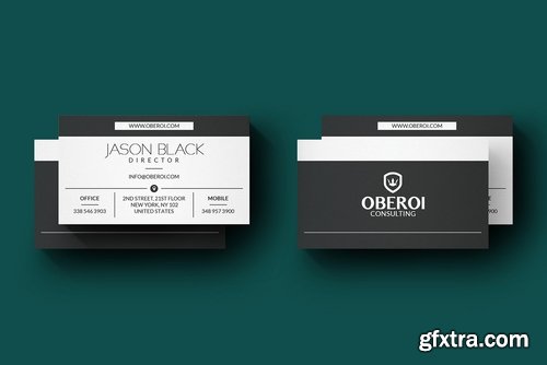 CM - Black And White Business Card 2382986