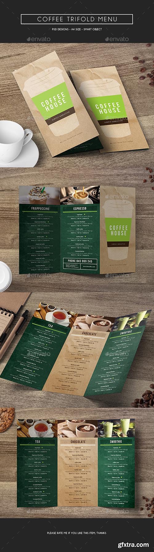 Coffee Trifold Menu 14846094