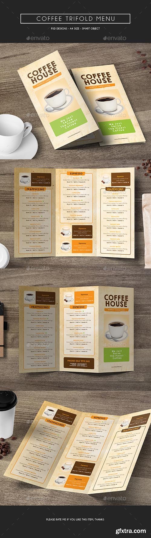 Coffee Trifold Menu 14875947