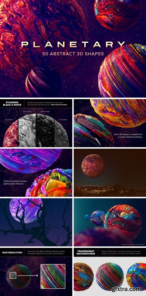 CM - Planetary: 50 Abstract 3D Shapes 1543952