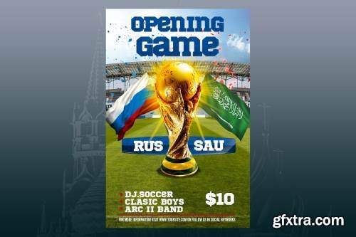 WorldCup Opening Match Flyer Poster