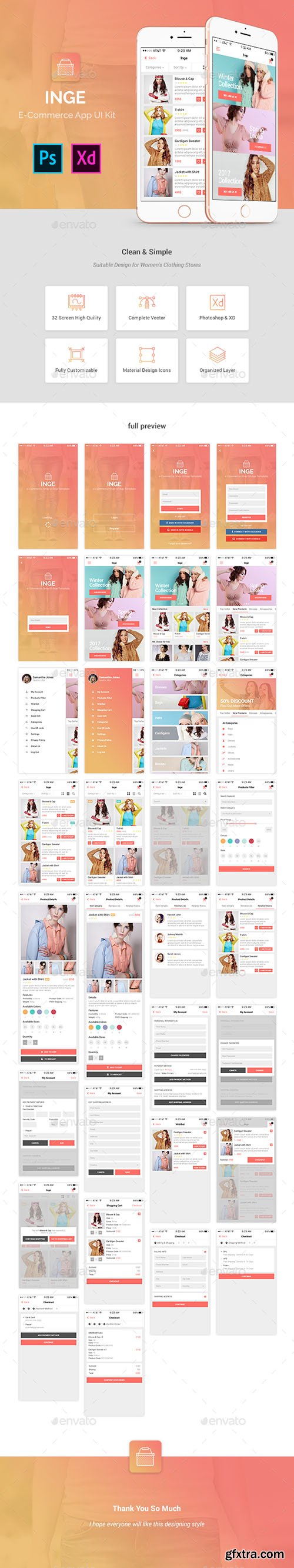 Inge E-Commerce App UI Kit 19260602