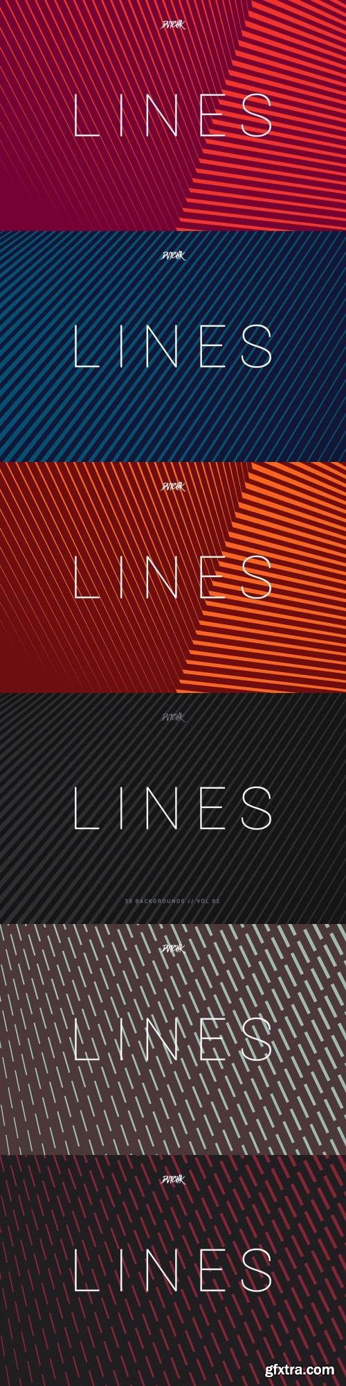 Lines | Abstract Stripes Backgrounds | Vol. 02