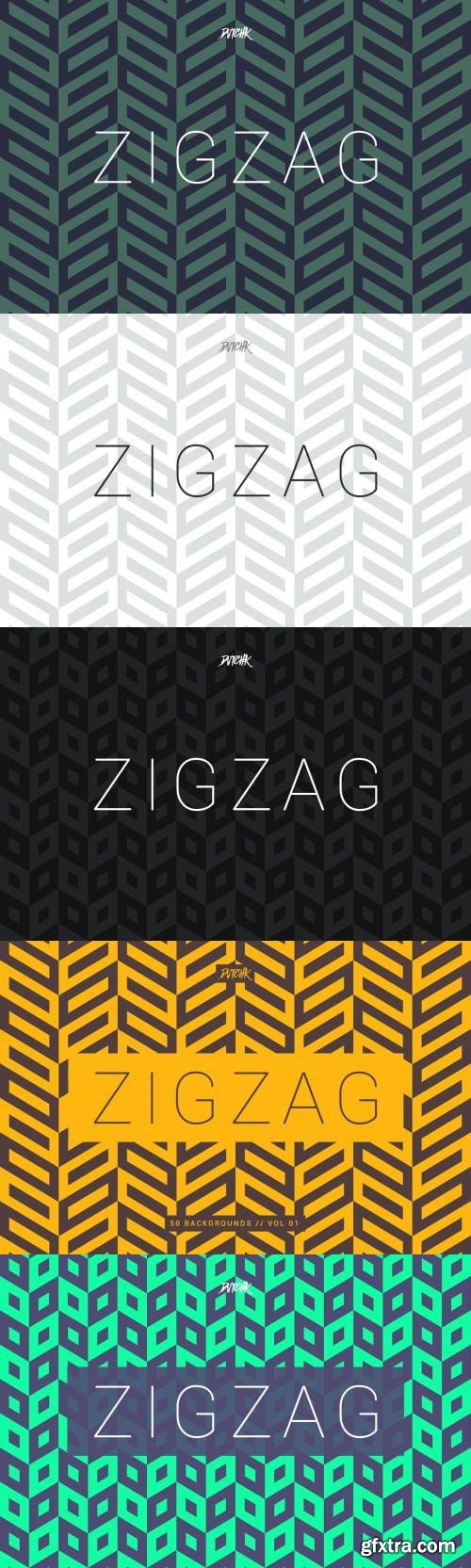 ZigZag | Seamless Abstract Backgrounds | Vol. 01