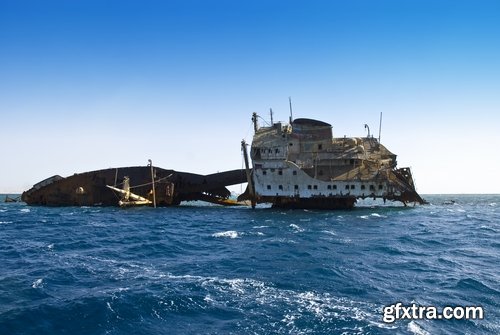 Wreck shipwreck rusty metal remains of sea boat 25 HQ Jpeg