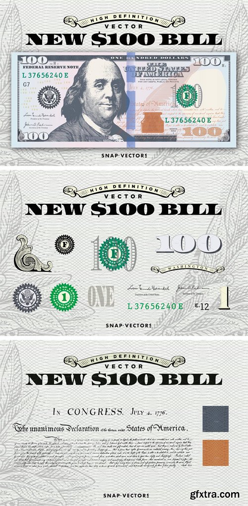 CM - Vector New $100 Bill Template 2370215