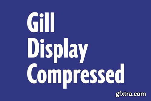 Gill Display Compressed Font