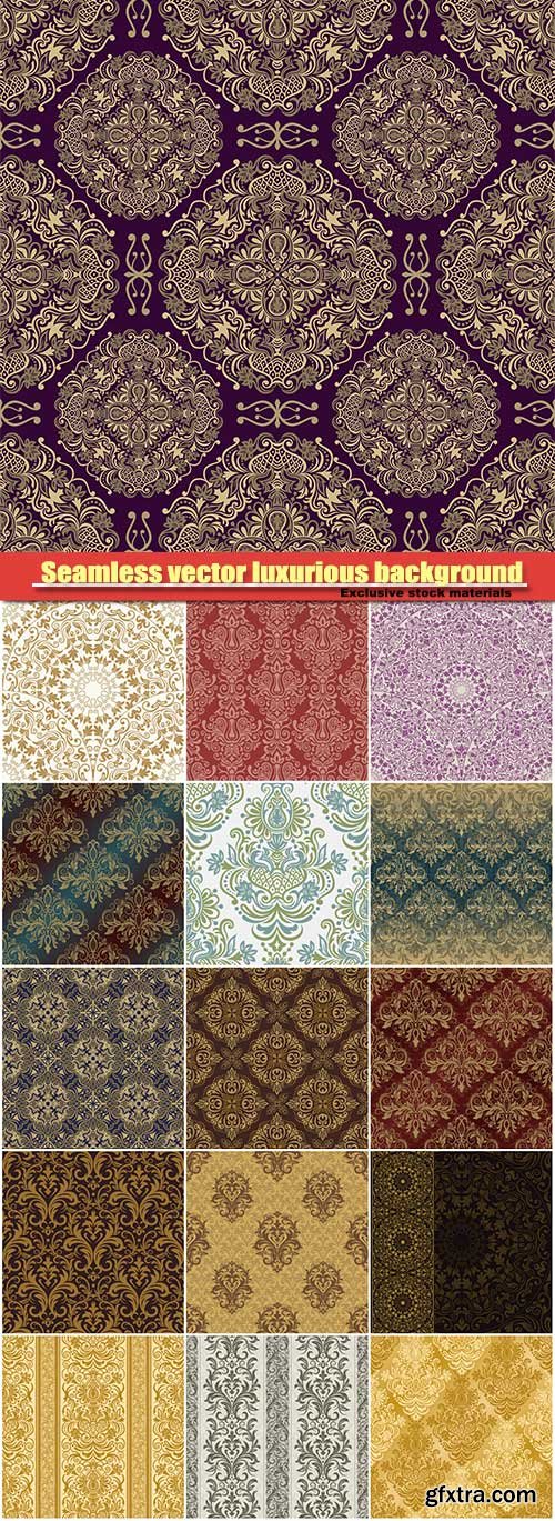 Seamless vector luxurious background