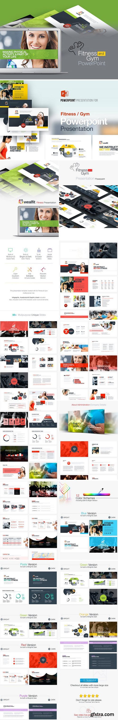 CM - Fitness &amp; Gym Powerpoint Template 2378465
