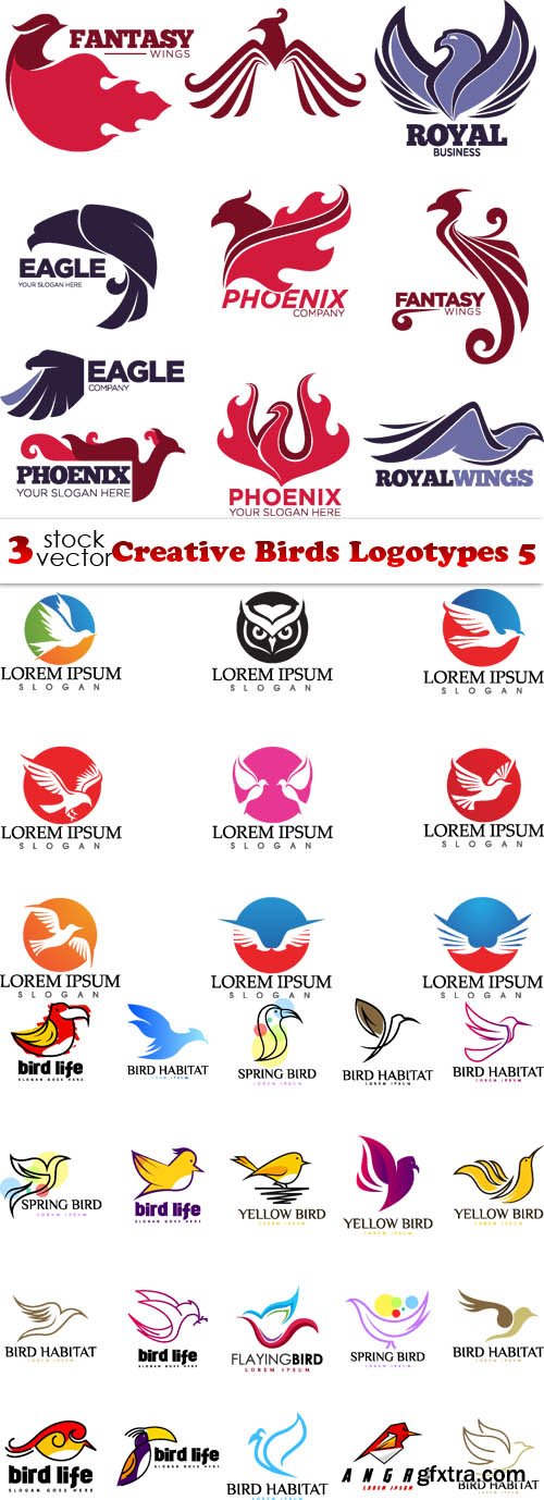 Vectors - Creative Birds Logotypes 5