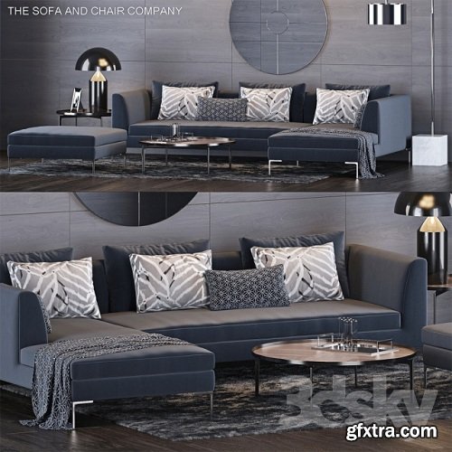 The Sofa & Chair Company Set 8 3d Model