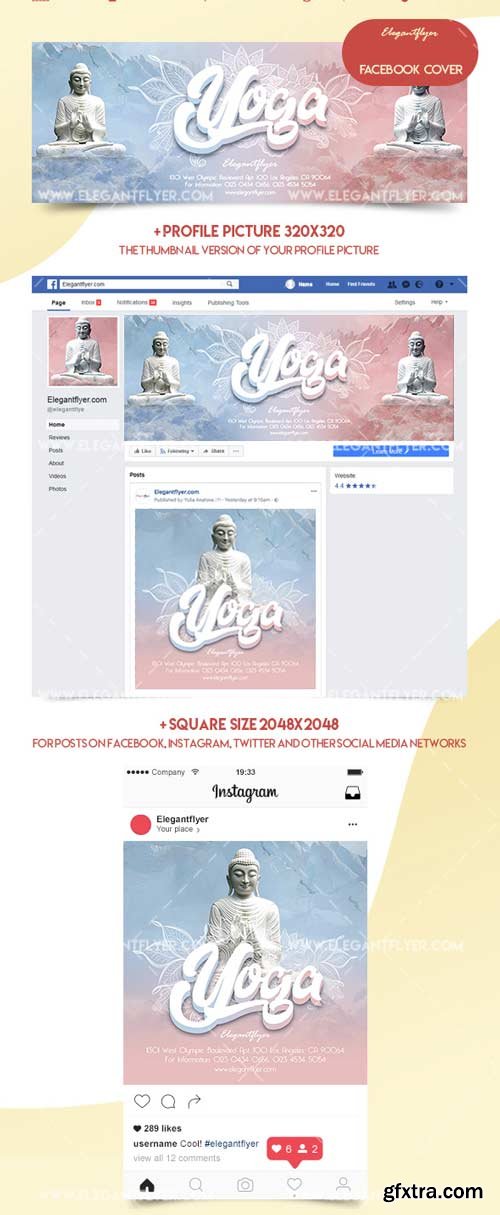 Yoga V8 2018 Social Media Templates