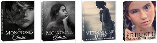 JD Monotones Artistic Set & Versatones Photoshop Actions