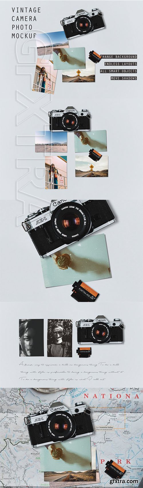 CreativeMarket - VINTAGE CAMERA PHOTO MOCKUP PSD 2408003