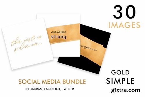 CM - Social Media, Gold Simple vol.1 2376279