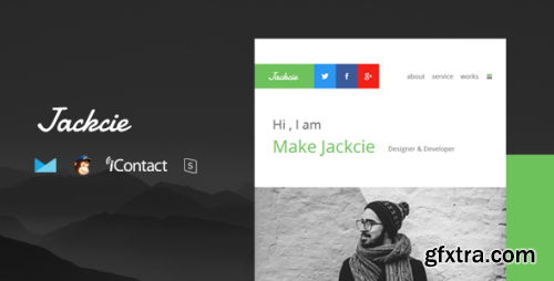 ThemeForest - Jackcie Mail - Responsive E-mail Template + Online Access - 19567174