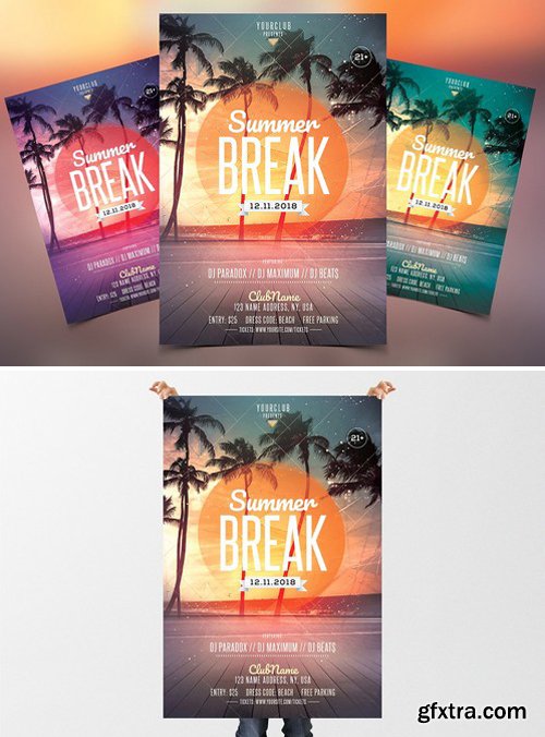 CM - Summer Break - PSD Flyer Template 2380025