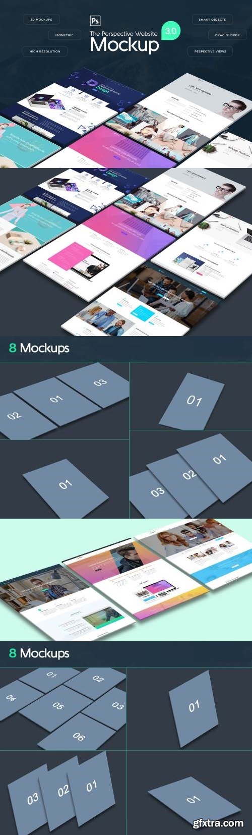 The Pespective Website Mockup 3.0