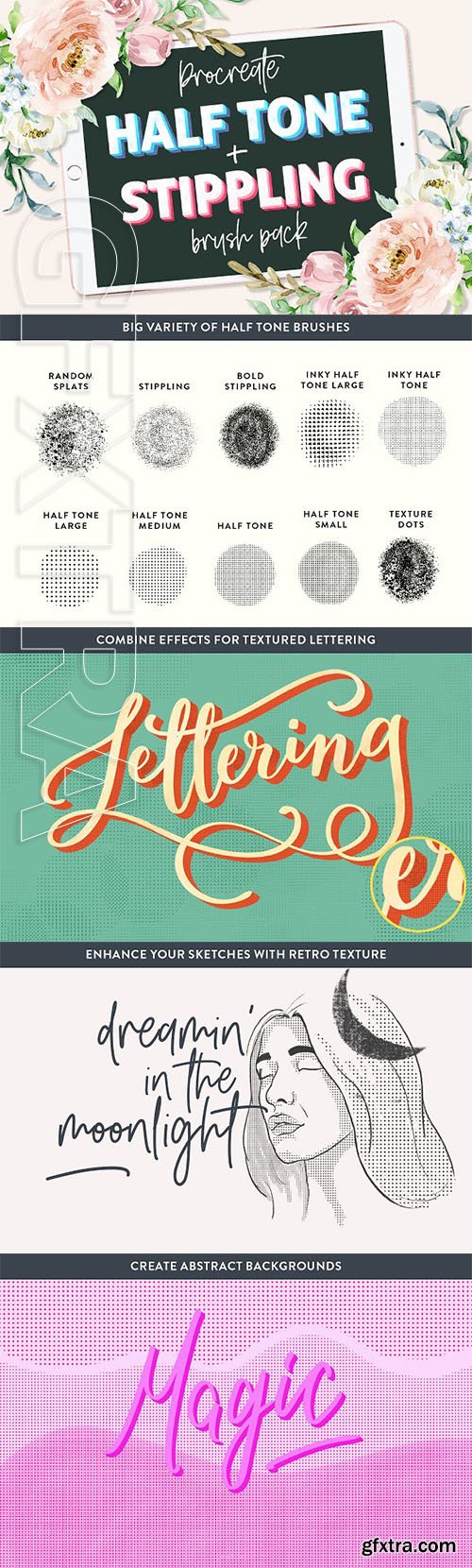 CreativeMarket - Procreate Halftone + Stippling Set 2414453