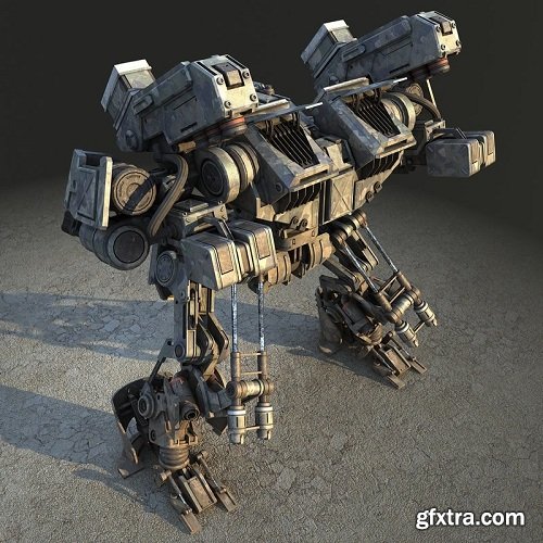 Warrior Robot 1 3D Model