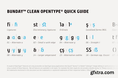 Bunday Clean Font Family