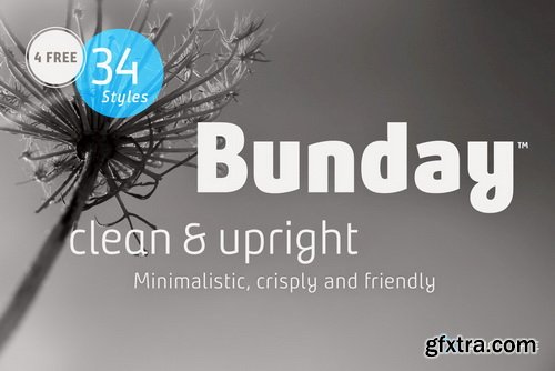 Bunday Clean Font Family