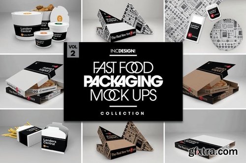 Fast Food Boxes Vol2 Take Out Packaging Mock Ups