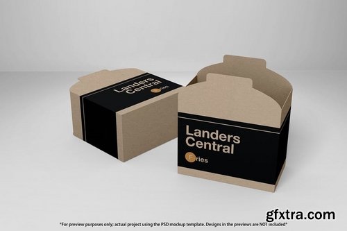 Fast Food Boxes Vol2 Take Out Packaging Mock Ups