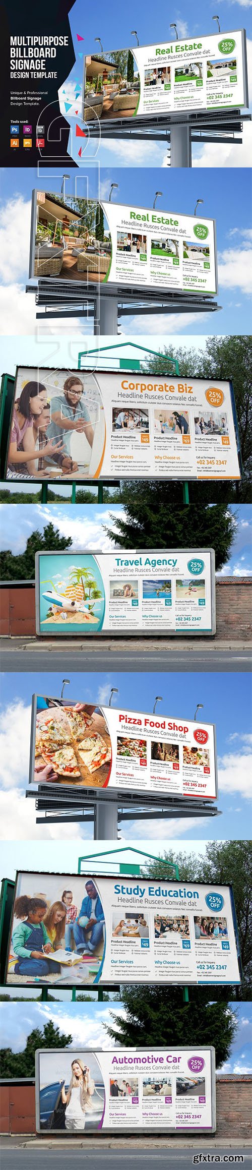 CreativeMarket - Billboard Signage Design v3 24141