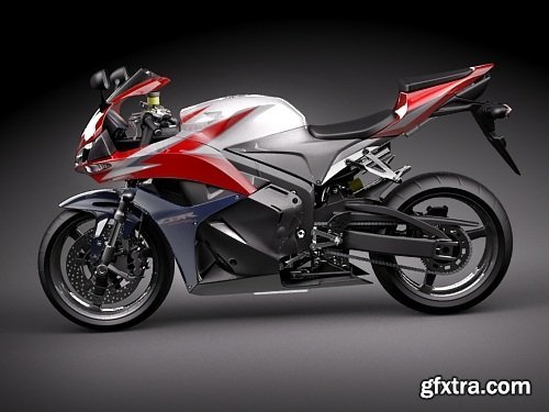 Honda CBR 600RR 2009 3d Model